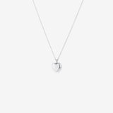 Round Cut Cubic Zirconia in 925 Sterling Silver Necklace 1