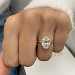 Stunning 3.0 CT Oval Moissanite Engagement Ring with Solitaire Designs 7