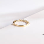 Stunning 0.2 TCW Marquise Moissanite Stones Half Eternity Wedding Bands 7