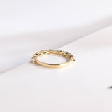 Stunning 0.2 TCW Marquise Moissanite Stones Half Eternity Wedding Bands 7