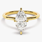 Stunning 1.5 CT Marquise Moissanite Engagement Ring with Solitaire Design 1