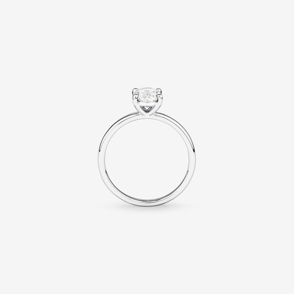 Stunning 1.0 CT Oval Moissanite with a Solitaire Design Engagement Ring 2