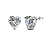 Round Cut Cubic Zirconia in 925 Sterling Silver Earrings 4