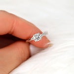 Stunning 1 CT Cushion Moissanite Engagement Ring With Solitaire Design 8