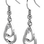 Round Cut Cubic Zirconia in 925 Sterling Silver Earrings 3