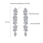 Round Cut Cubic Zirconia in 925 Sterling Silver Earrings 6