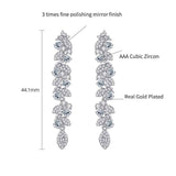 Round Cut Cubic Zirconia in 925 Sterling Silver Earrings 6