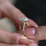 Stunning 1.0 - 2.0 CT Marquise Moissanite Engagement Ring Solitaire Style 2