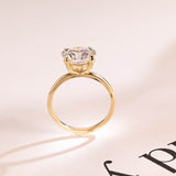 Stunning 1.0 - 2.0 CT Oval Moissanite Engagement Ring with Solitaire Design 8