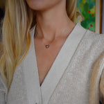 1.5 TCW Round Garnet Lab Made Diamond- January Birthstone Necklace 2