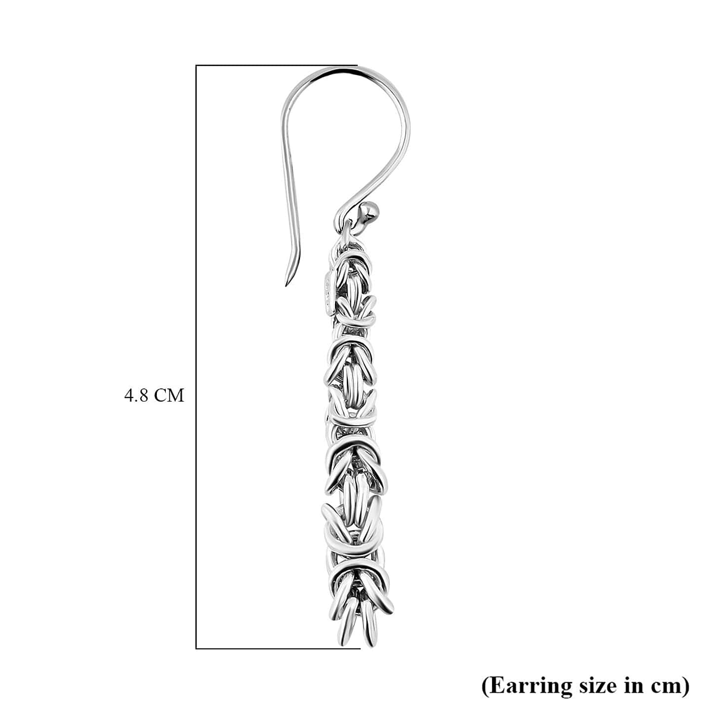 Round Cut Cubic Zirconia in 925 Sterling Silver Earrings 5