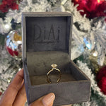 Stunning 1.0 CT Round Moissanite Engagement Ring with Hidden Halo Design 6