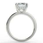 Stunning 2.45 CT Radiant Moissanite Engagement Ring with Hidden Halo Design 6