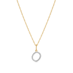 0.30 TCW Round Moissanite Diamond Customized Letter Pendant Necklace in Solid Gold 11