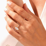Stunning 1.0-2.0 CT Marquise Moissanite Engagement Ring with Pave Design 7
