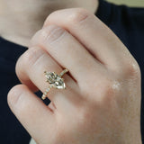 Stunning 1.0- 2.0 CT Oval Moissanite Engagement Ring with Pave Design 6