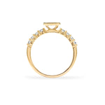 0.96 TCW Round Diamond Lab Made Diamond- April Birthstone Engagement Ring 4