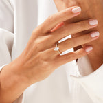 Stunning 1.0-2.0 CT Marquise Moissanite Engagement Ring with Pave Design 8