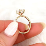 Stunning 2.5 CT Oval Moissanite Engagement Ring with Solitaire Design 7
