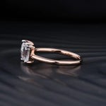 Stunning 1.50 CT Pear & Emerald Moissanite Engagement Ring with Two Stone Design 2