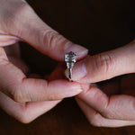 Stunning 1.0 - 2.0 CT Emerald Moissanite Engagement Ring With Cluster & Bezel Design 4