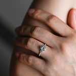 Stunning 1.0 - 2.0 CT Oval Moissanite Engagement Ring with Pave Design 4