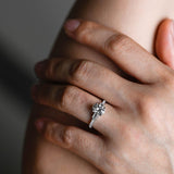 Stunning 1.0 - 2.0 CT Oval Moissanite Engagement Ring with Pave Design 4