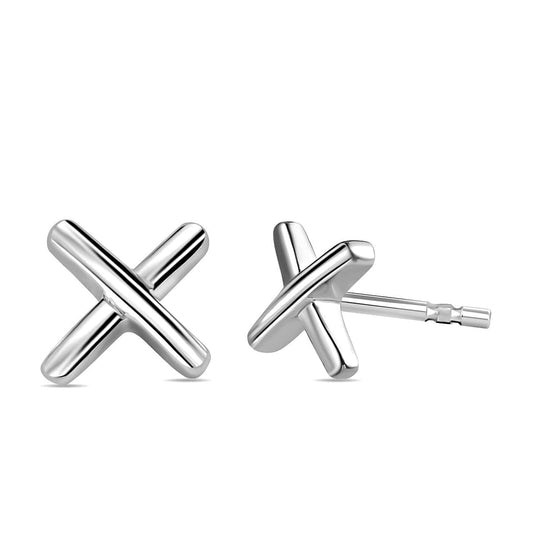 Round Cut Cubic Zirconia in 925 Sterling Silver Earrings 1
