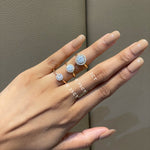 Stunning 1.0 CT Round Moissanite Engagement Ring with Halo Design 3