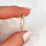 Stunning 0.35 TCW Round Moissanite Stones Half Eternity Wedding Bands 9