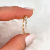 Stunning 0.38 TCW Round Moissanite Stones Half Eternity Wedding Bands 10