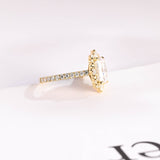 Stunning 1.5 - 2.5 CT Radiant Moissanite Engagement Ring with Pave & Halo Design 10
