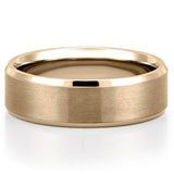 Classic Men’s Inside Fingerprint Wedding Band for Men's in Solid Gold 1
