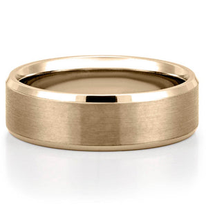 Classic Men’s Inside Fingerprint Wedding Band for Men's in Solid Gold