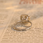 Stunning 2.5 CT Cushion Cut Moissanite Engagement Ring with Halo & Pave Design 5