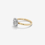 Stunning 0.5 TCW Round Moissanite Engagement Ring with Cluster Design 4