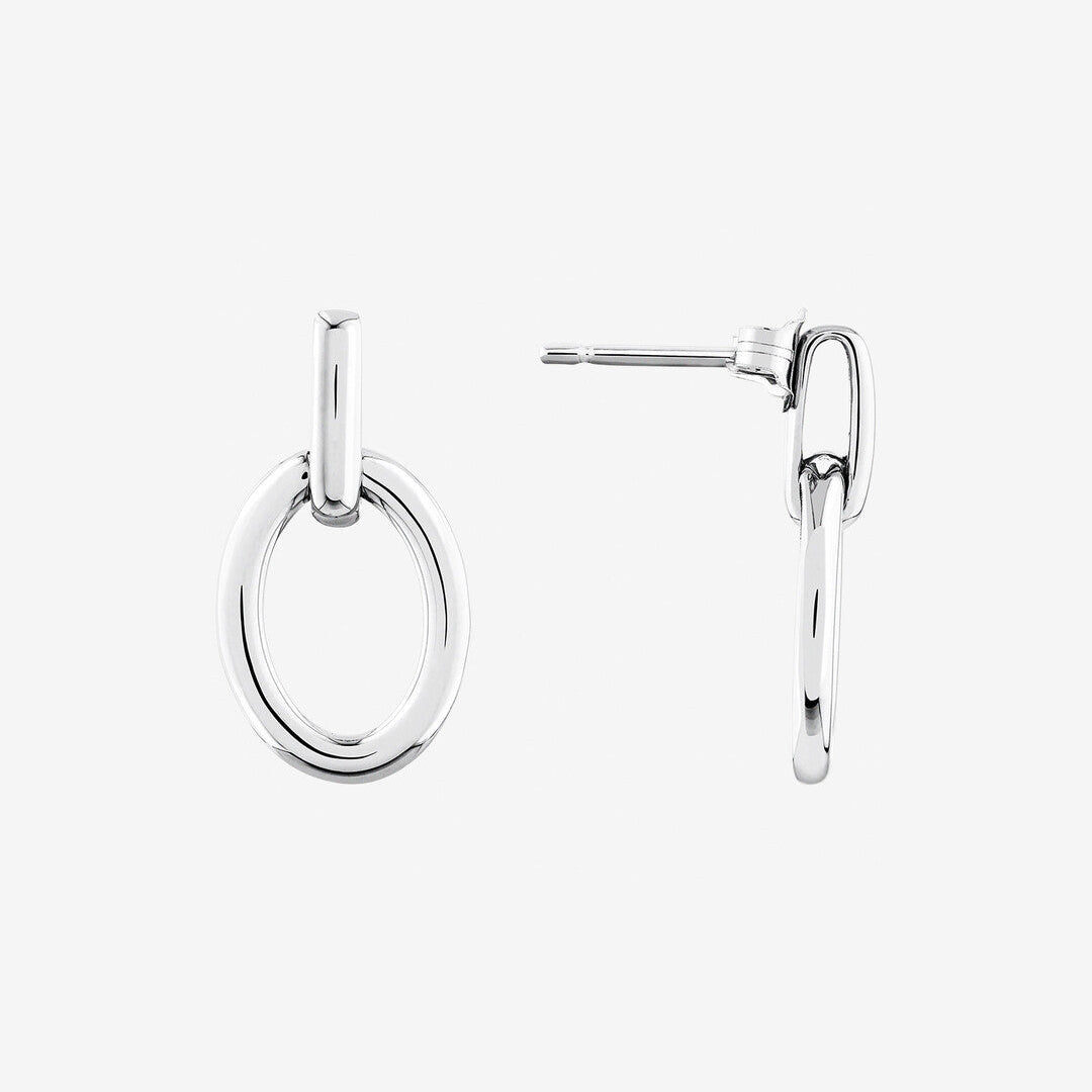 Round Cut Cubic Zirconia in 925 Sterling Silver Earrings 2