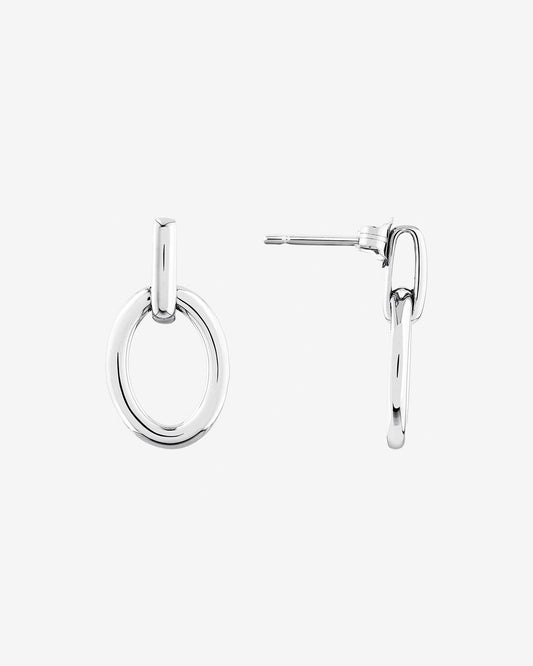 Round Cut Cubic Zirconia in 925 Sterling Silver Earrings 2