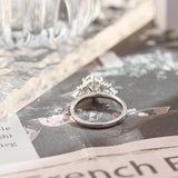 Stunning 2.0 CT Oval Moissanite Engagement Ring with Cluster Design 3