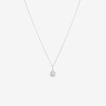 Round Cut Cubic Zirconia in 925 Sterling Silver Necklace 1