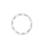 Stunning 0.4 TCW Round Moissanite Stones in Full Eternity Wedding Band 3