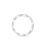 Stunning 0.4 TCW Round Moissanite Stones in Full Eternity Wedding Band 3