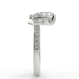 Stunning 1.35 CT Pear Moissanite Engagement Ring with Tiara Design 7