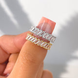 Stunning 0.5 TCW Baguette Moissanite Stones Artemis Wedding Bands 7