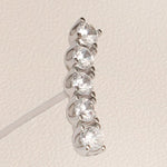 0.30 TCW Round Cut Moissanite Stud Earrings in Gold 7