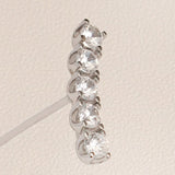 0.30 TCW Round Cut Moissanite Stud Earrings in Gold 7
