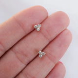 Classic 0.40 TCW Round Cut Moissanite Stud Earrings in Gold 5