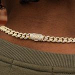 45 CT Round Moissanite Diamond Cuban Silver Necklace For Him 4