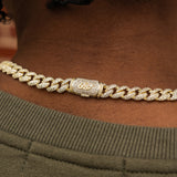 45 CT Round Moissanite Diamond Cuban Silver Necklace For Him 4