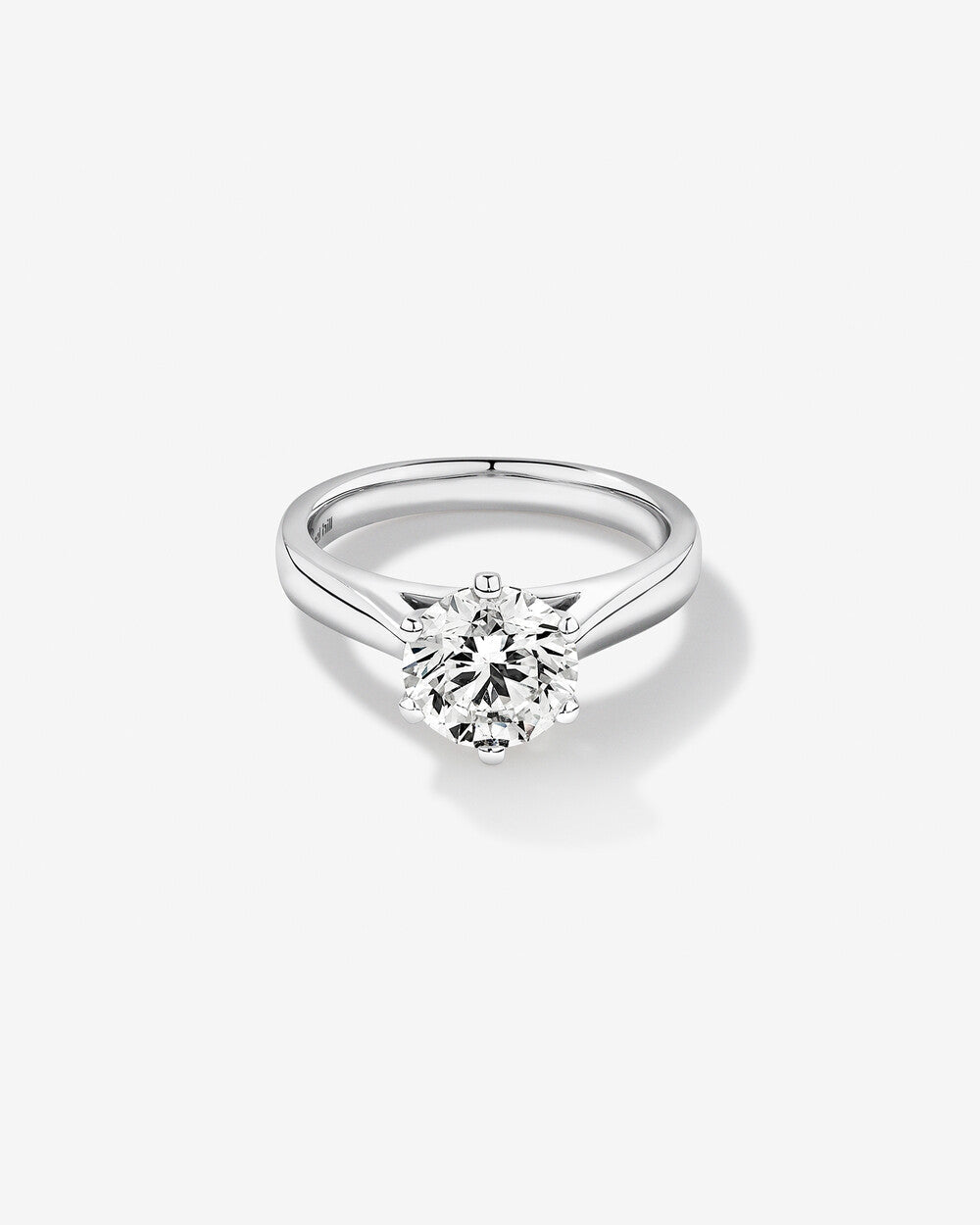 Stunning 2.0 CT Round Moissanite in Solitaire Engagement Ring 1